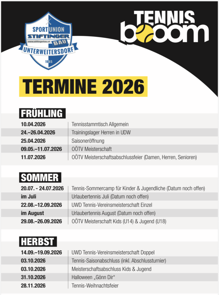 Vereinsinterne Meisterschaften im Tennis